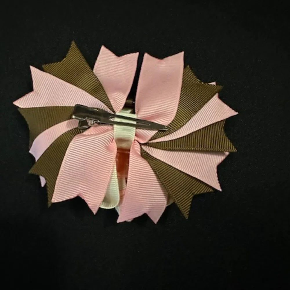 Ballerina 3 Bows in 1 Deluxe Bow  9713  Handmade NWT Boutique